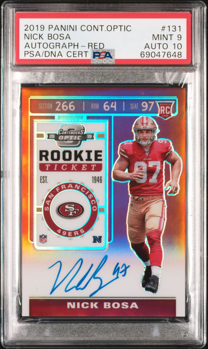 2019 #131 Nick Bosa PSA 9 Panini