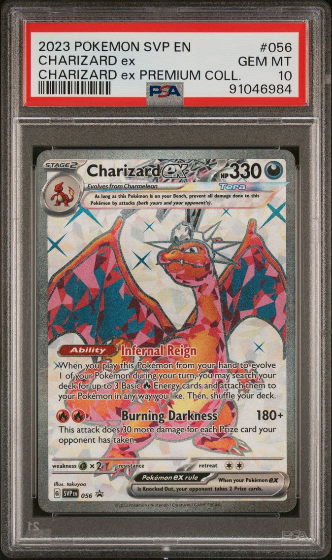 2023 #056 Charizard EX PSA 10 Svp EN-SV Black Star Promo Pokemon