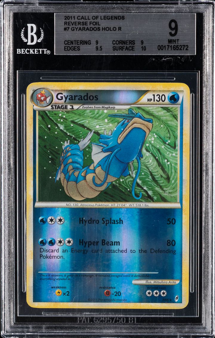 2011 #7 Gyarados HOLO R BGS 9 Ca