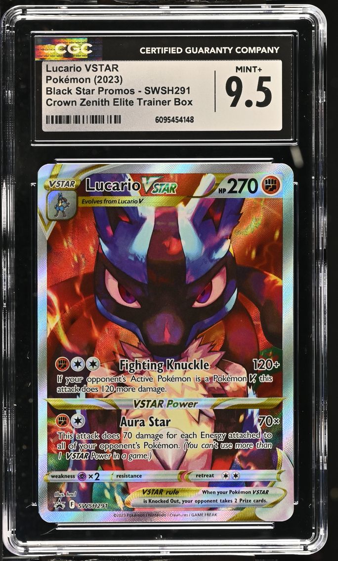 2023 #SWSH291 Lucario VSTAR CGC 9.5 Black Star Promos - Sword & Shield - English