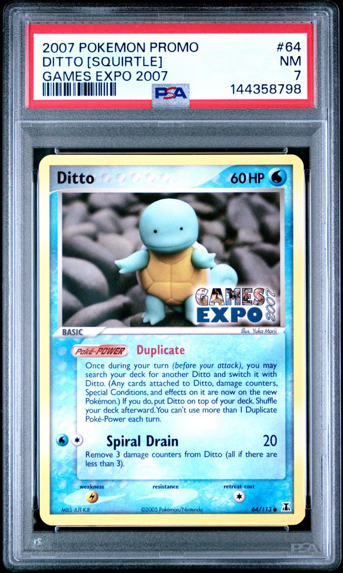2007 #64 Ditto [Squirtle] PSA 7 