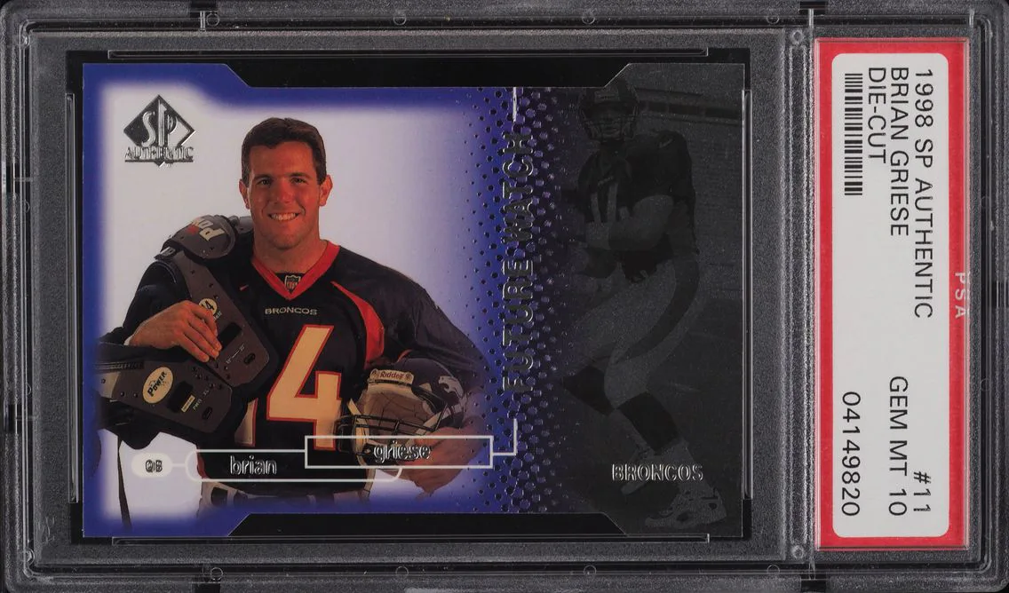 1998 SP AUTHENTIC DIE-CUT BRIAN GRIESE ROOKIE /500 #11 PSA 10 GEM MINT