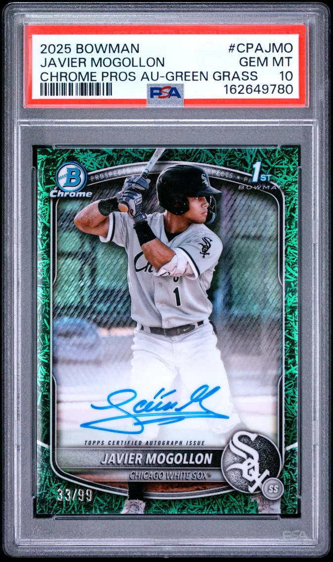 2025 #CPAJMO Javier Mogollon PSA 10 Bowman Chrome Prospect Autographs