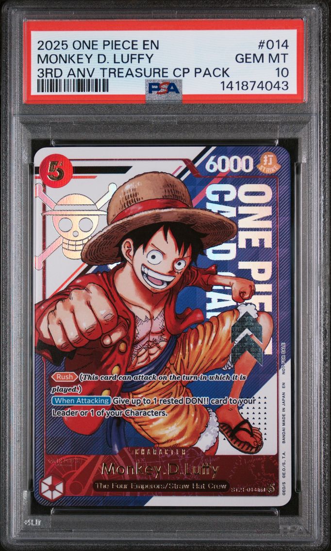 2025 #014 Monkey D. Luffy PSA 10