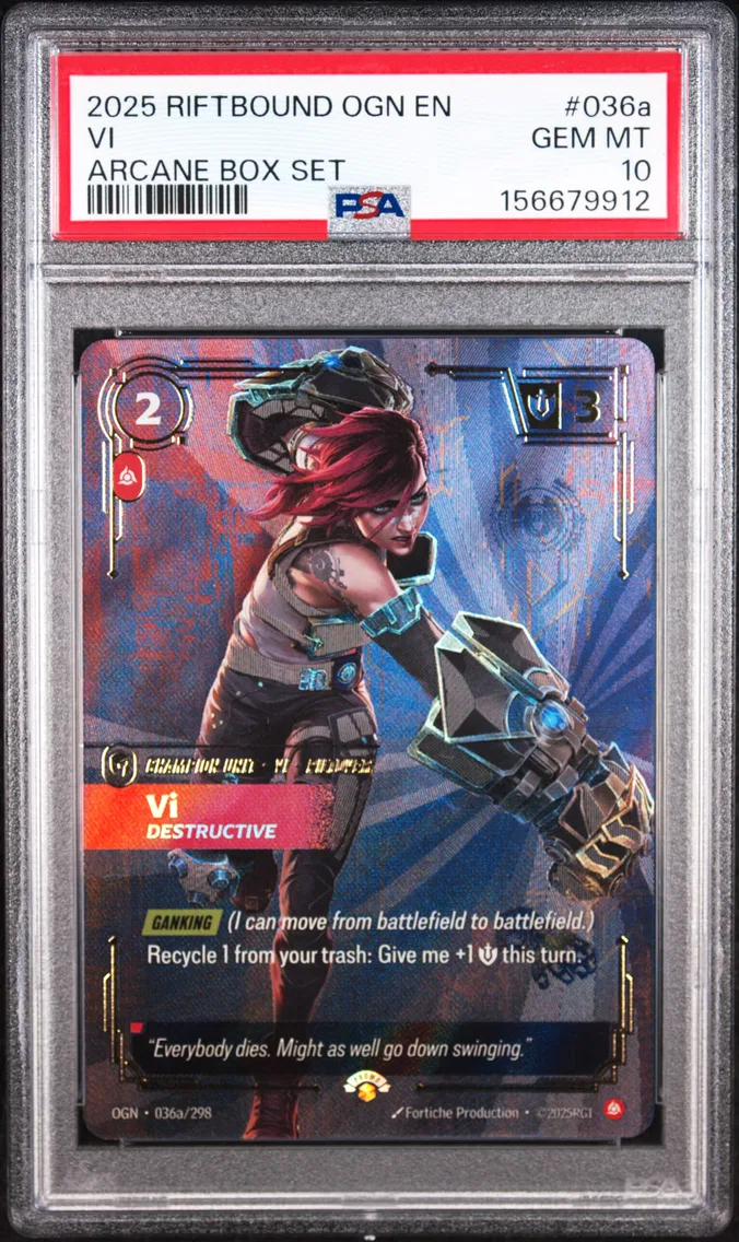 2025 #036a VI - Destructive PSA 10 Riftbound: League of Legends Ogn-Origins