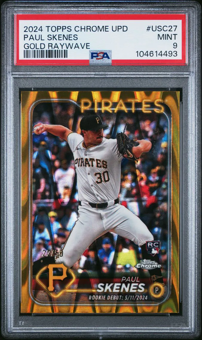 2024 #USC27 Paul Skenes PSA 9 Topps Chrome Update