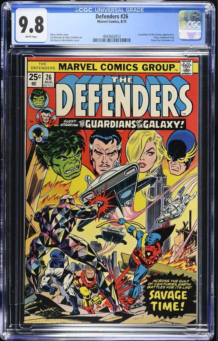 1975 Defenders #26 CGC 9.8 Marvel Comics