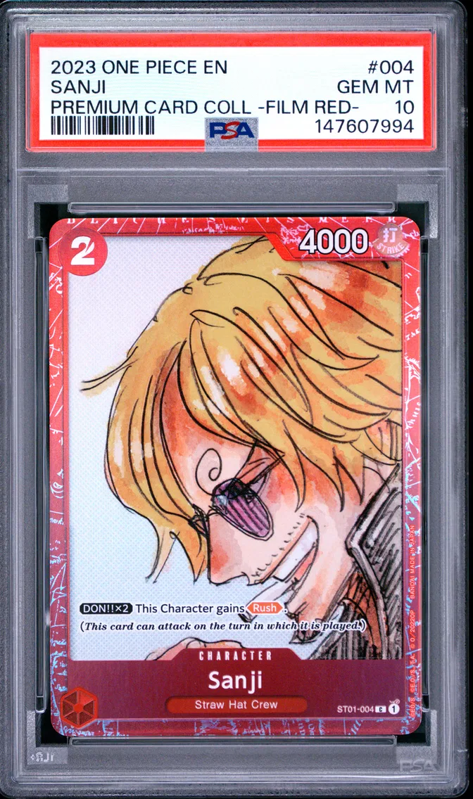 2023 #004 Sanji PSA 10 One Piece Premium Card Collection -One Piece Film Red-