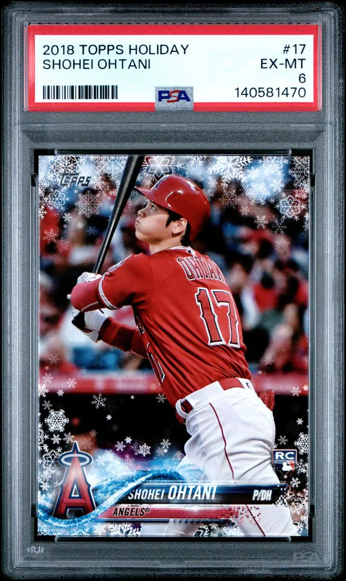 2018 #17 Shohei Ohtani PSA 6 Topps Holiday