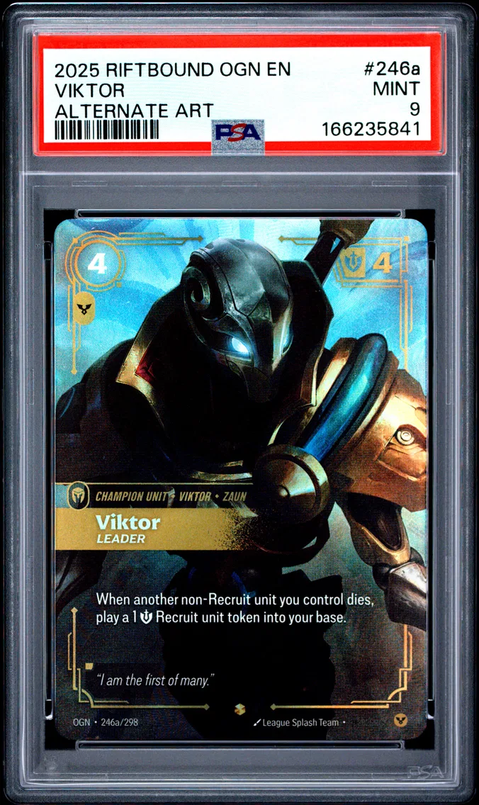 2025 #246a Viktor - Leader PSA 9 Riftbound: League of Legends Ogn-Origins