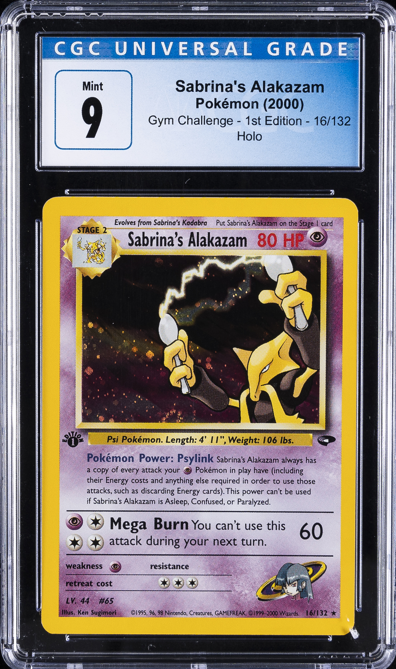 Sabrina's Alakazam Holo-1st Edition