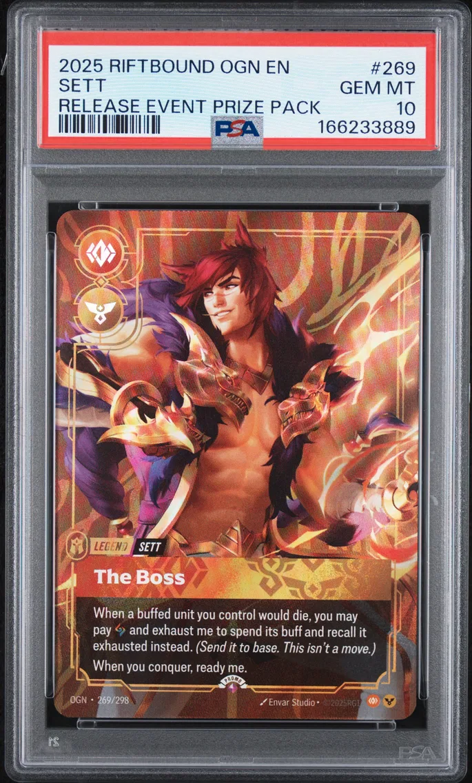 2025 #269 Sett - the Boss PSA 10 Riftbound: League of Legends Ogn-Origins