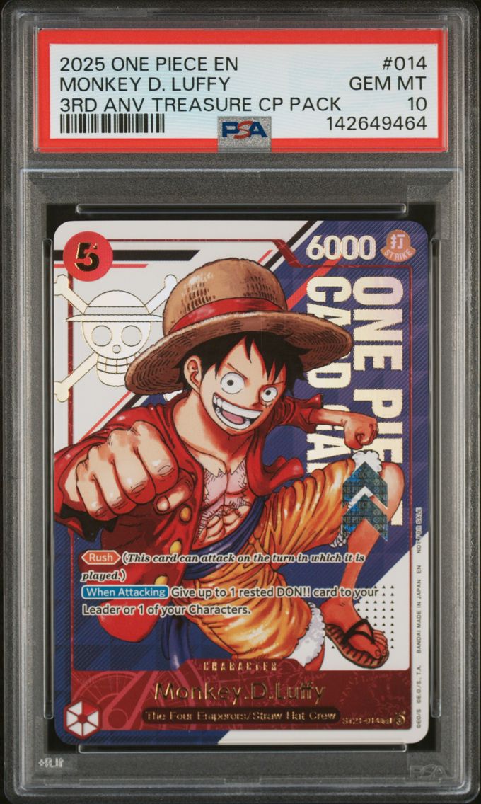 2025 #014 Monkey D. Luffy PSA 10