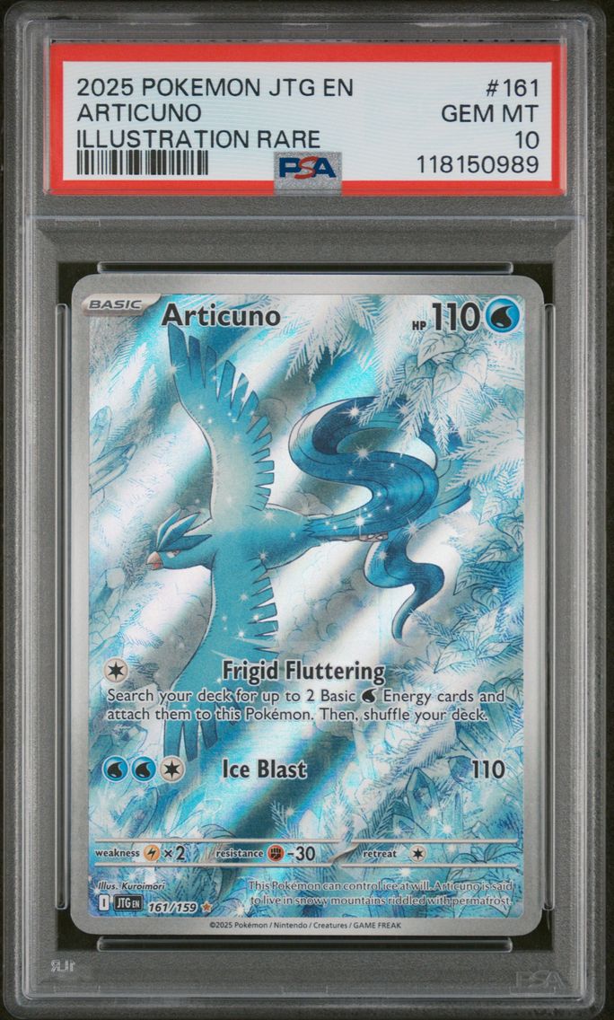 2025 #161 Articuno PSA 10 Jtg EN-Journey Together