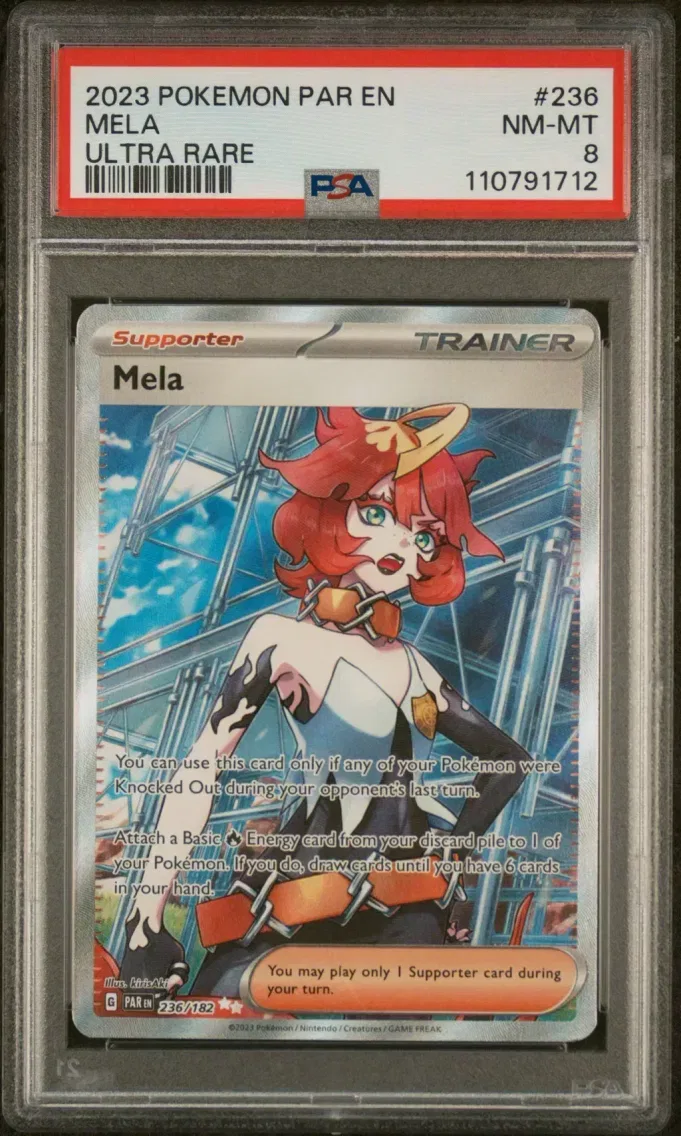 2023 Pokemon Par EN-Paradox Rift MELA Par EN-Paradox Rift #236 PSA 8