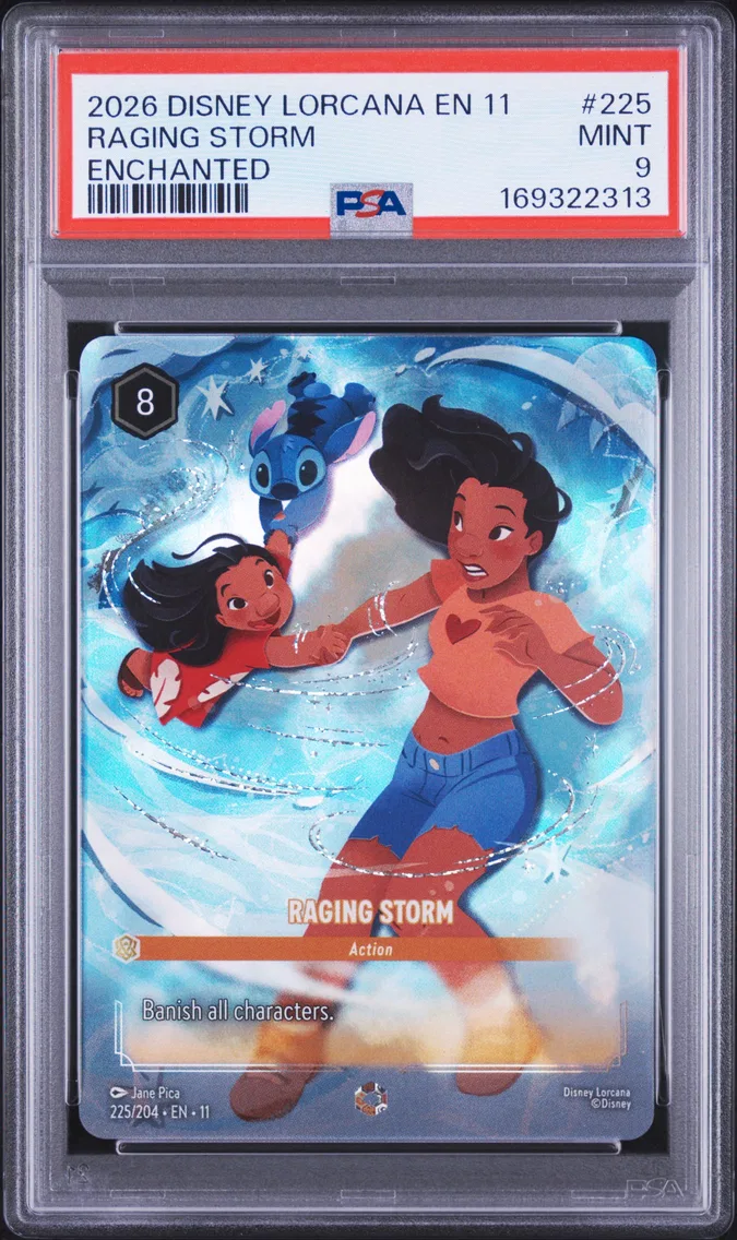2026 #225 Raging Storm PSA 9 Disney Lorcana EN 11-Winterspell