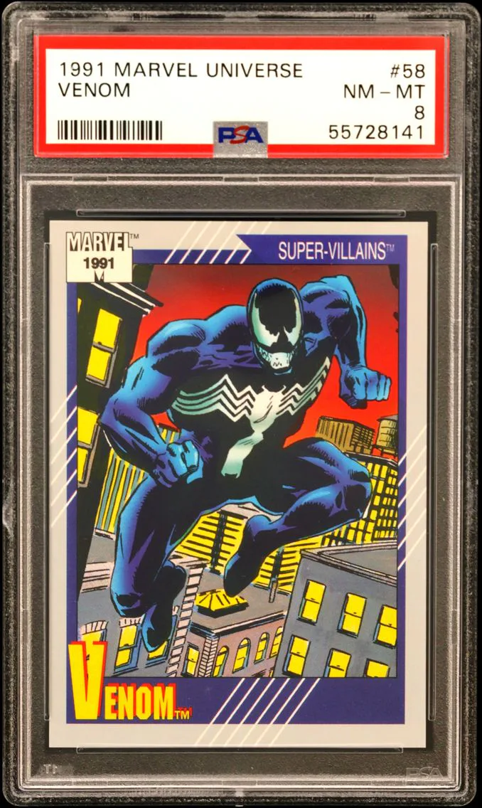 1991 #58 Venom PSA 8 Marvel Universe