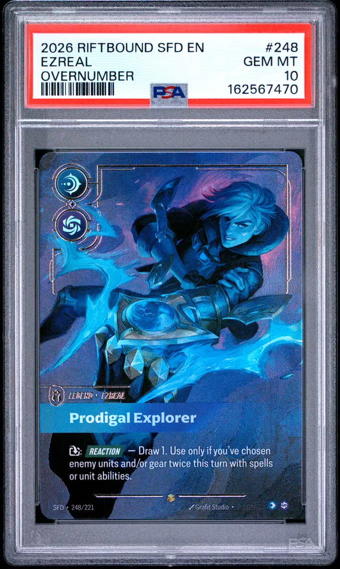 2026 #248 Ezreal - Prodigal Explorer PSA 10 Riftbound: League of Legends Sfd-Spiritforged
