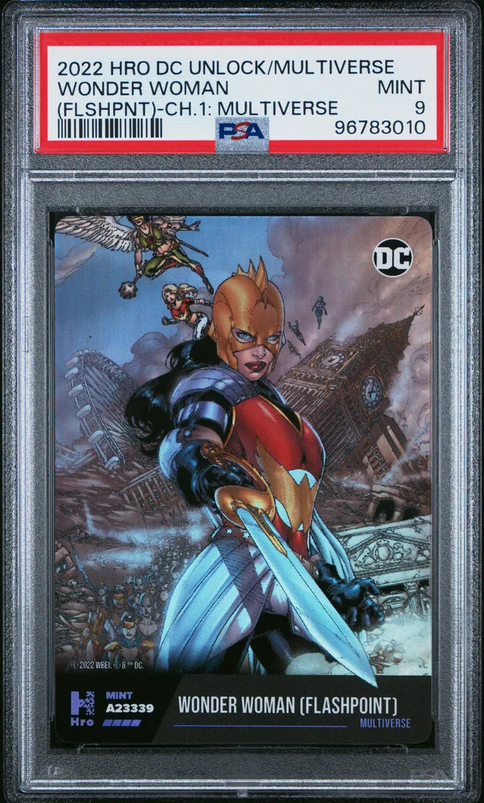 2022 #NA Wonder Woman (Flashpoint) PSA 9 Hro DC Unlock the Multiverse Chapter 1