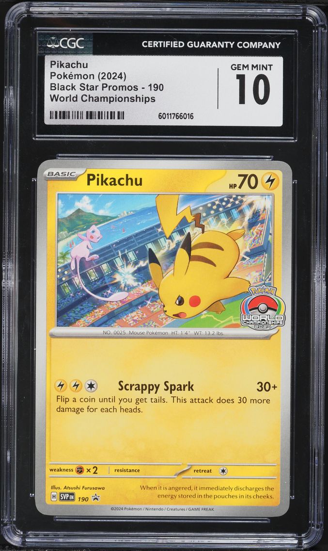 2023 #190 Pikachu CGC 10 Black Star Promos - Scarlet & Violet SVP EN - English Pokemon