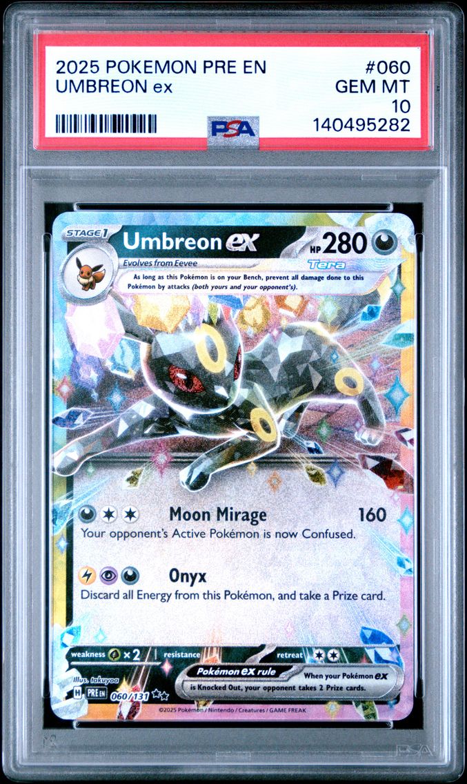 2025 #060 Umbreon EX PSA 10 Pre EN-Prismatic Evolutions Pokemon