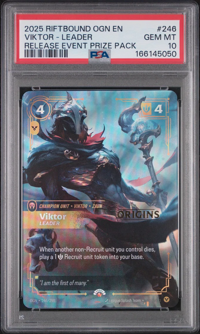 2025 #246 Viktor - Leader PSA 10 Riftbound: League of Legends Ogn-Origins
