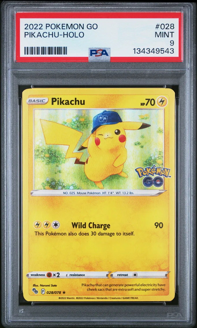 2022 #028 Pikachu-Holo PSA 9 Go