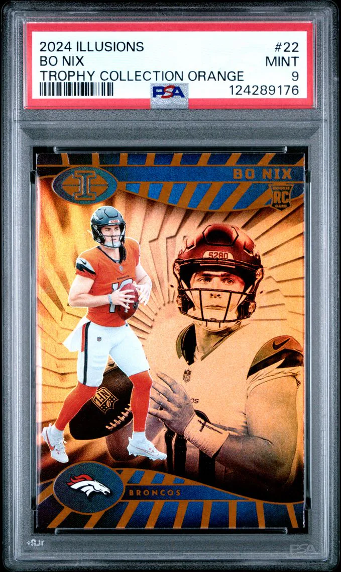 2024 #22 Bo Nix PSA 9 Panini Illusions