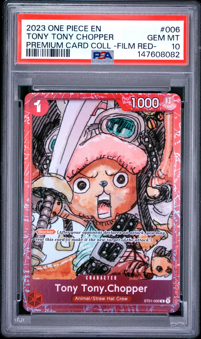 2023 #006 Tony Tony Chopper PSA 10 One Piece Premium Card Collection -One Piece Film Red-