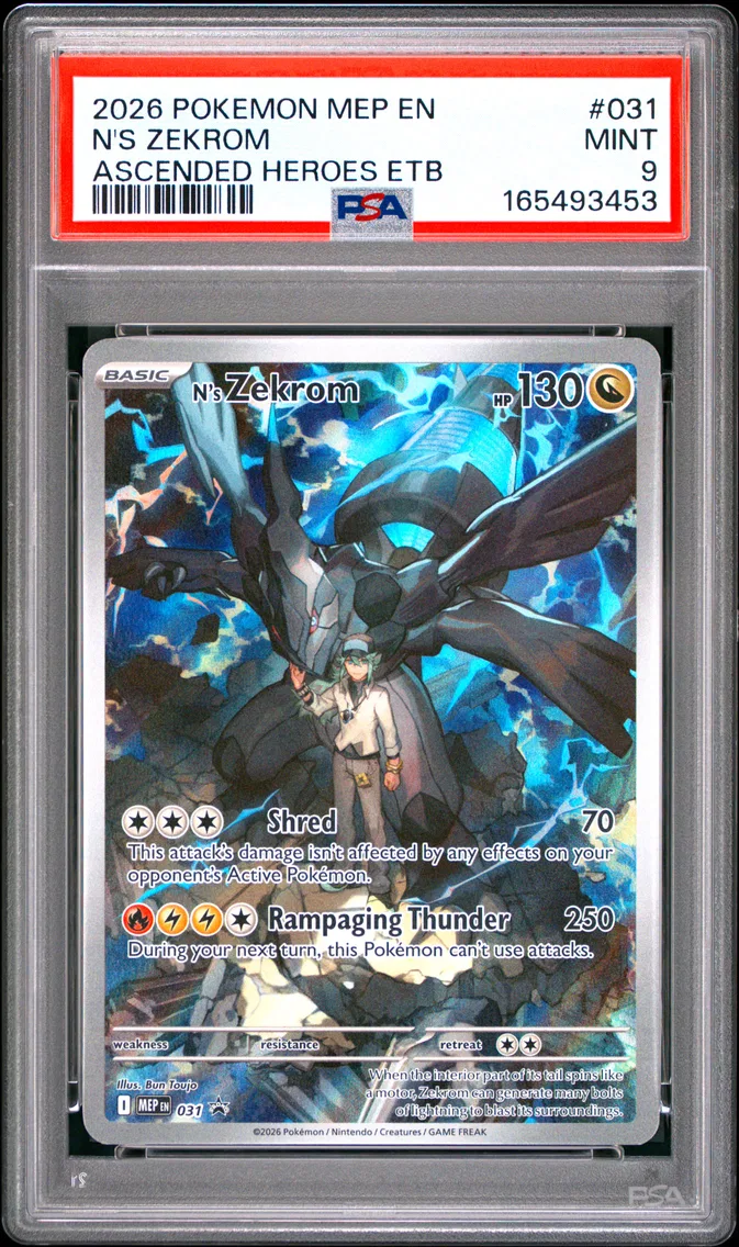 2026 #031 N's Zekrom PSA 9 Mep E