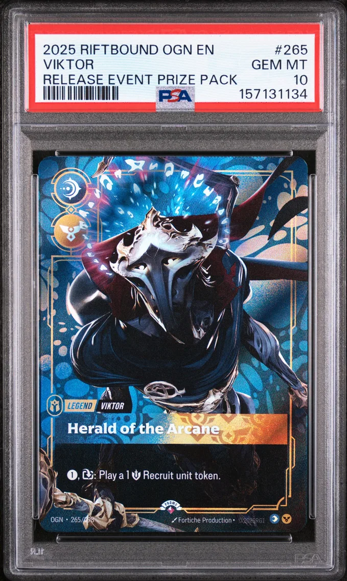 2025 #265 Viktor - Herald of the Arcane PSA 10 Riftbound: League of Legends Ogn-Origins