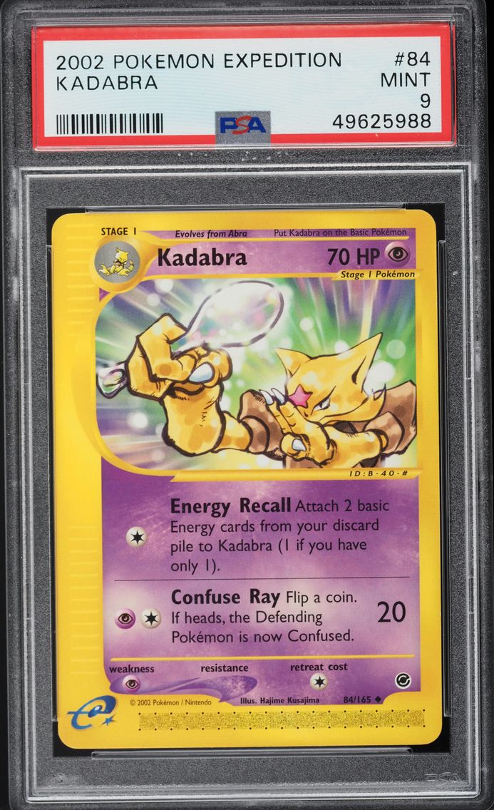 2002 #84 EXPEDITION KADABRA PSA 9 POKEMON