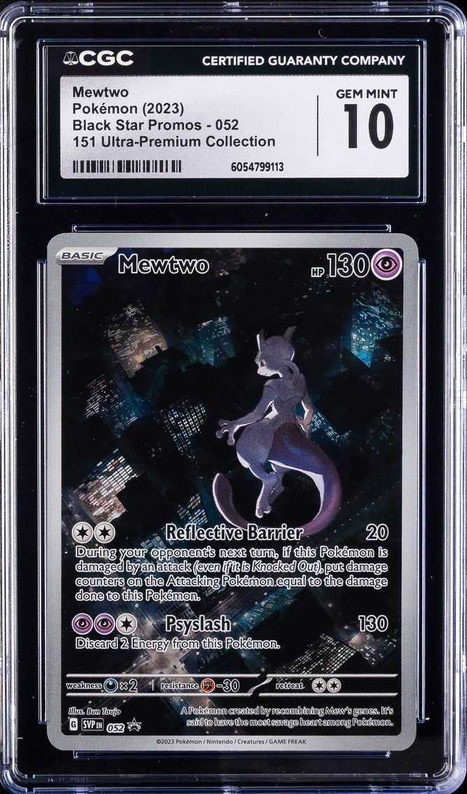 2023 #052 Mewtwo CGC 10 Svp EN-SV Black Star Promo Pokemon