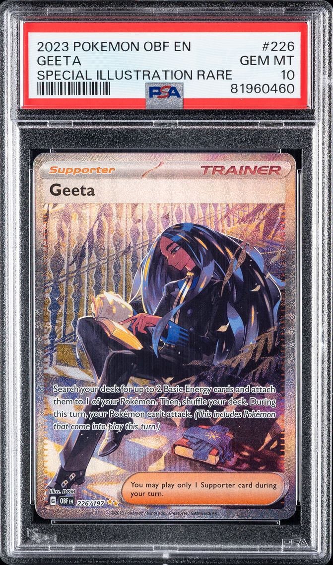 2023 #226 Geeta PSA 10 Obf EN-Obsidian Flames Pokemon