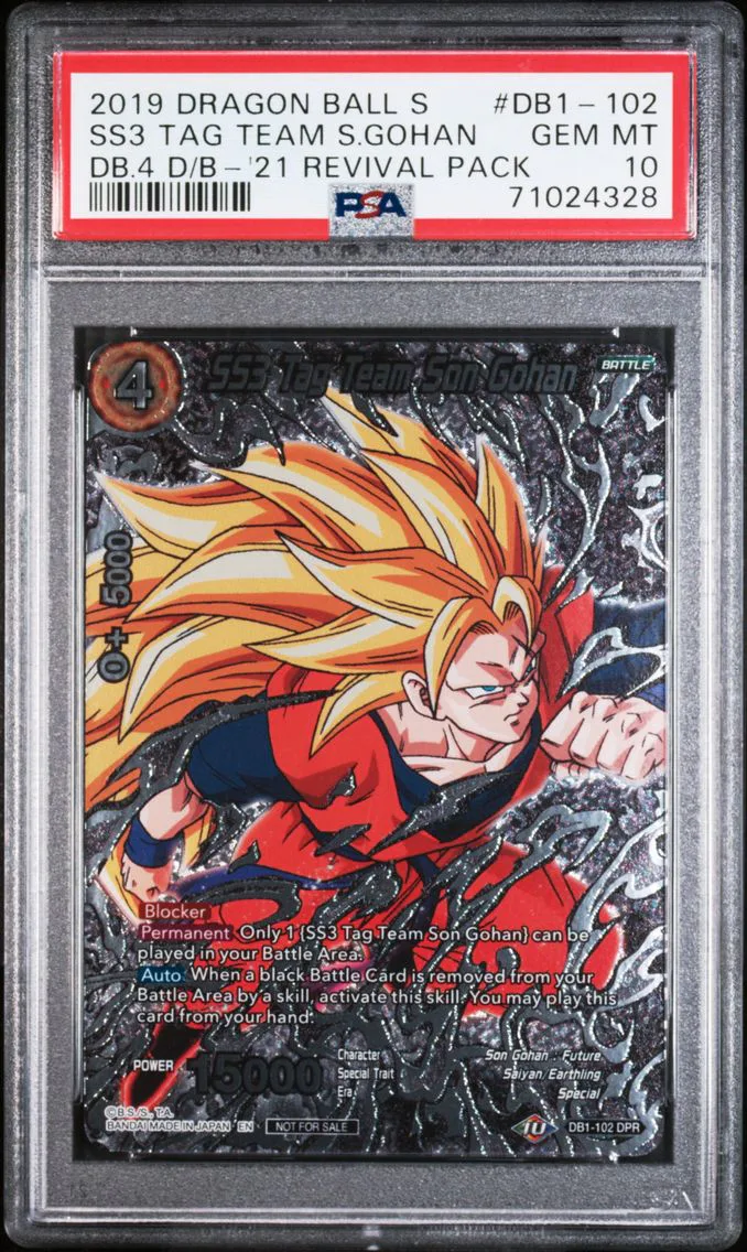 2021 #DB1-102 SS3 Tag Team Son Gohan PSA 10 Dragon Ball Super 2021 Revival Pack