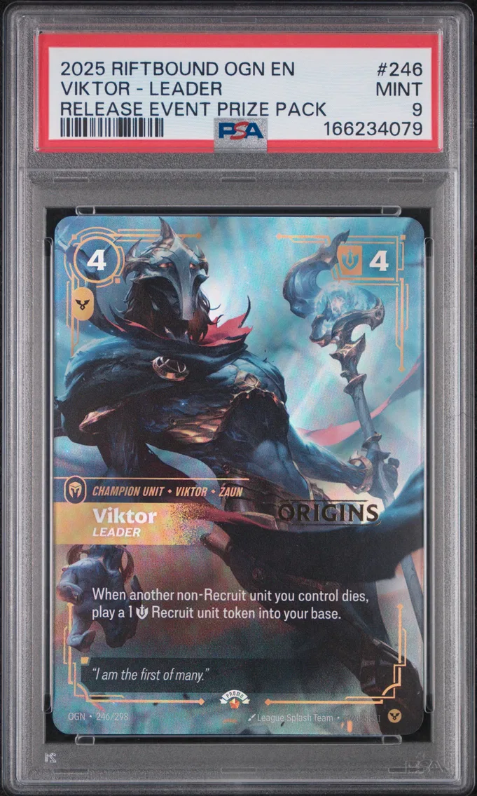 2025 #246 Viktor - Leader PSA 9 Riftbound: League of Legends Ogn-Origins