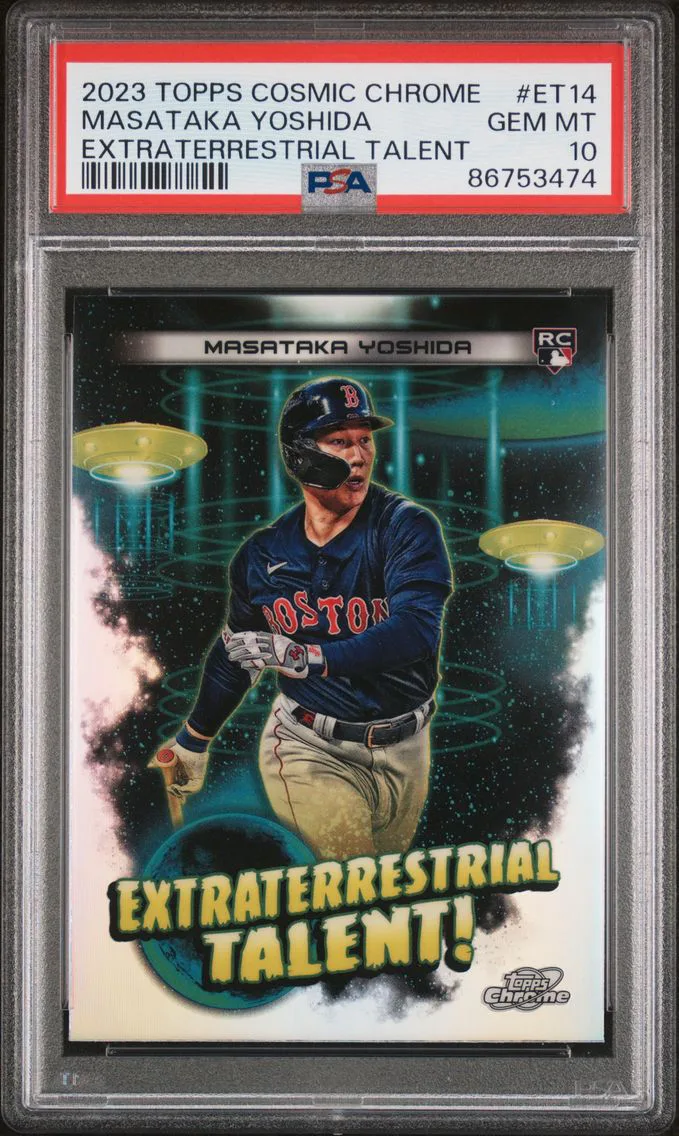 2023 #ET14 MASATAKA YOSHIDA PSA 10 Topps Cosmic Chrome Extraterrestrial Talent