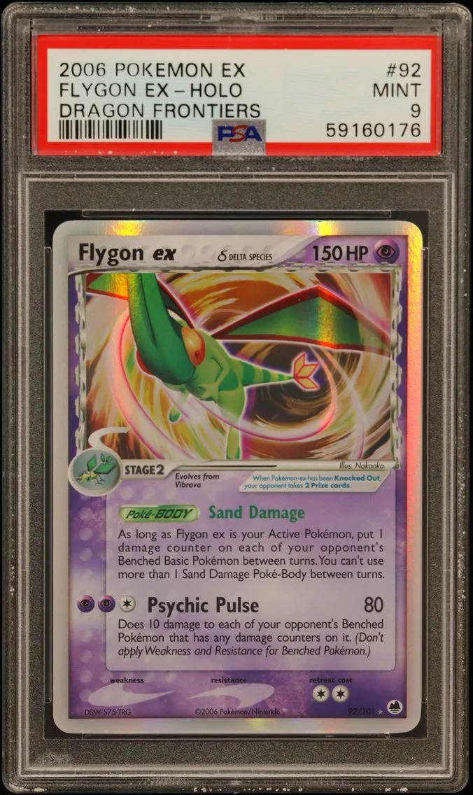2006 #92 Flygon EX-Holo PSA 9 EX Dragon Frontiers