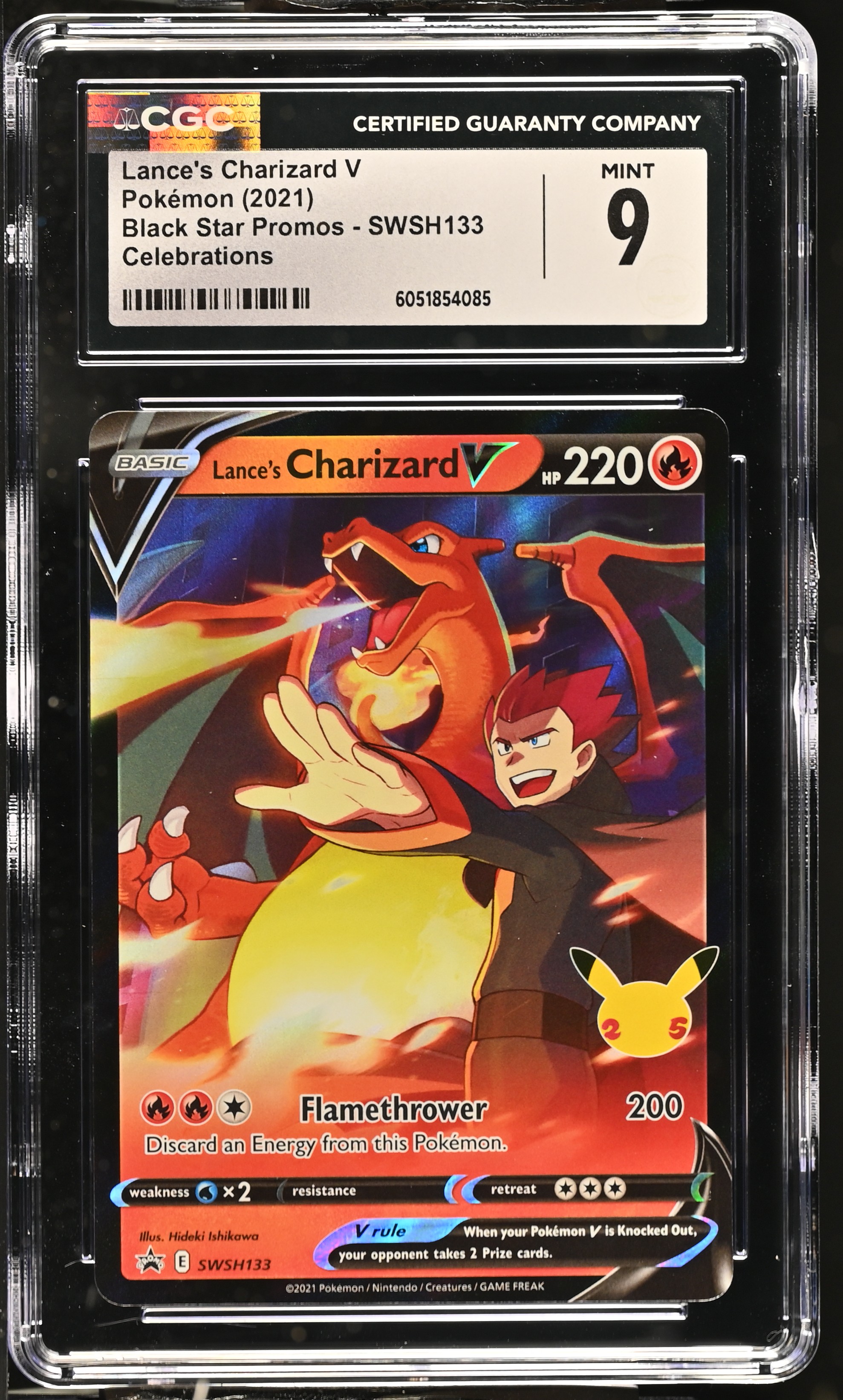 2021 #Swsh133 Lance'S Charizard V CGC 9 Black Star Promos - Sword & Shield - English