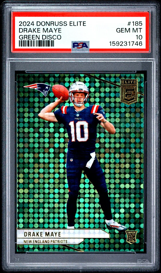 2024 #185 Drake Maye PSA 10 Panini Donruss Elite