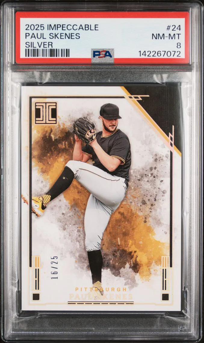 2025 #24 Paul Skenes PSA 8 Panini Impeccable