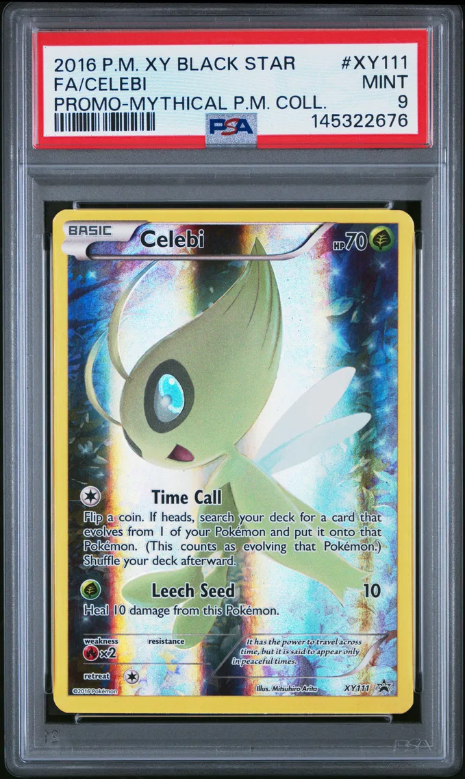 2016 #XY111 Full Art/Celebi PSA 9 XY Black Star Promo