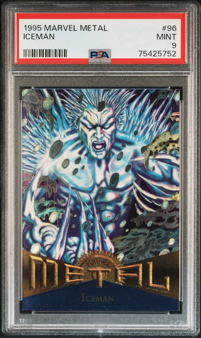 1995 #96 Iceman PSA 9 Marvel Met