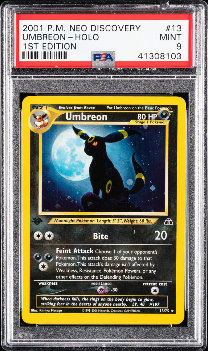 2001 #13 Umbreon-Holo 1st Editio