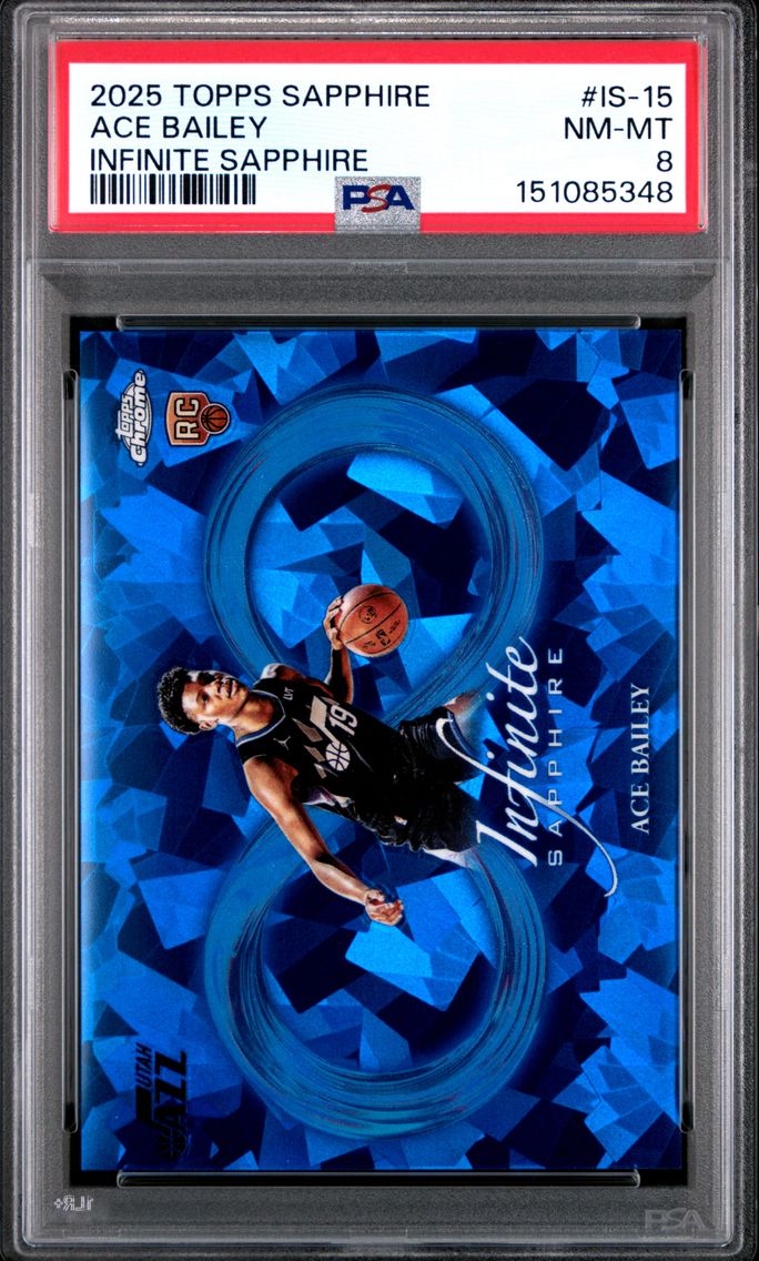2025 #IS-15 Ace Bailey PSA 8 Top