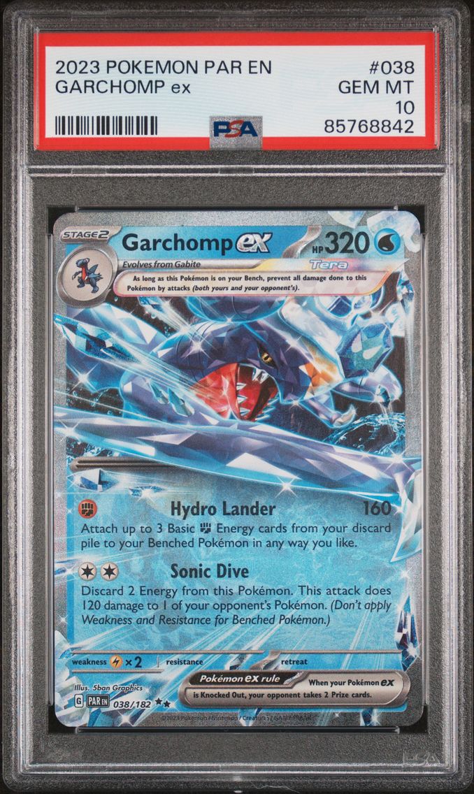 2023 #038 Garchomp EX PSA 10 Par EN-Paradox Rift Pokemon
