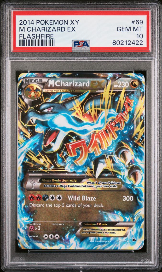 2014 #69 M Charizard EX PSA 10 X