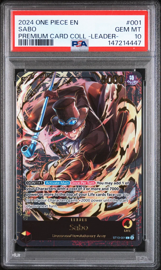 2024 #001 Sabo PSA 10 One Piece Premium Card Collection -Leader Collection-