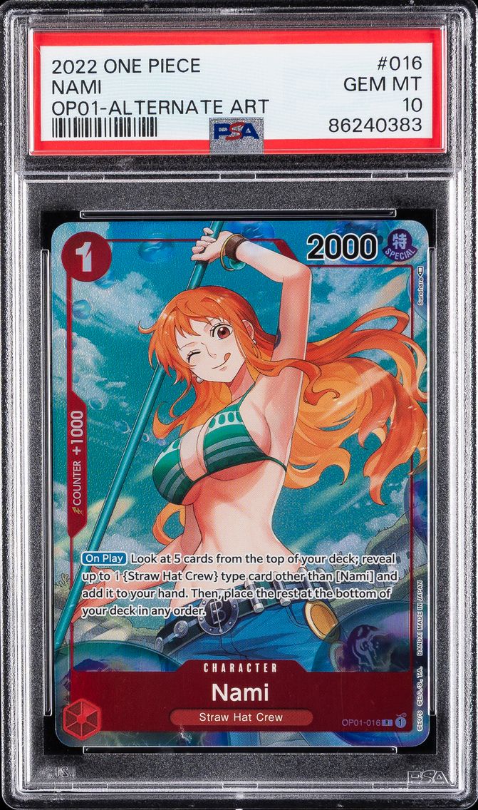 2022 #016 Nami PSA 10 OP01-Roman