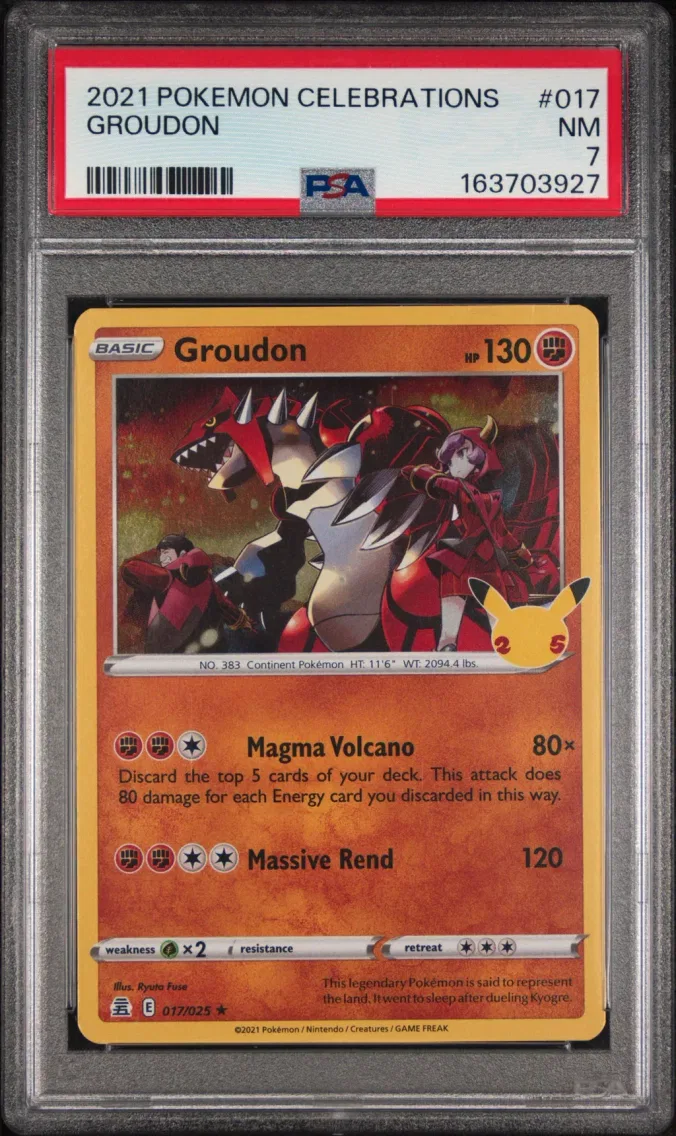 2021 #017 Groudon PSA 7 Celebrations